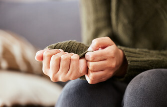 close up of woman's hands